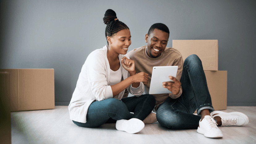 Couple looking at Utilities and Services